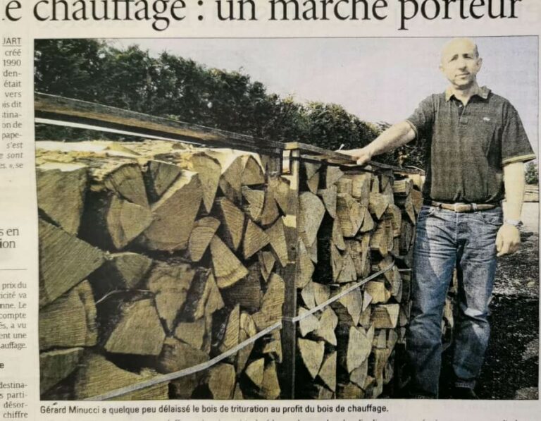 Krantenartikel Sotransbois Gérard Minucci