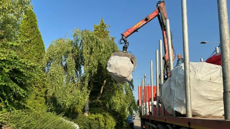 Levering van brandhout in big bags