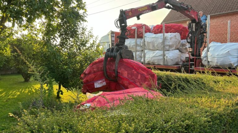 Levering van brandhout in big bags