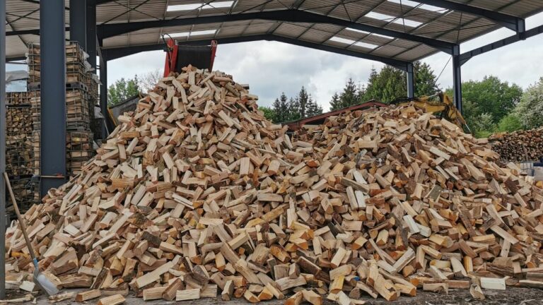 stock bois de chauffage vrac